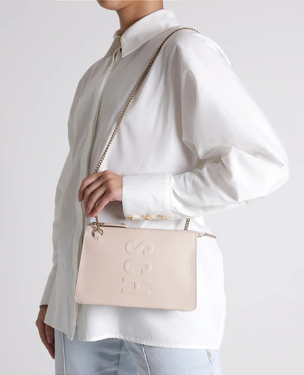 SCHUTZ BOLSA TIRACOLO PEQUENA BRANCA