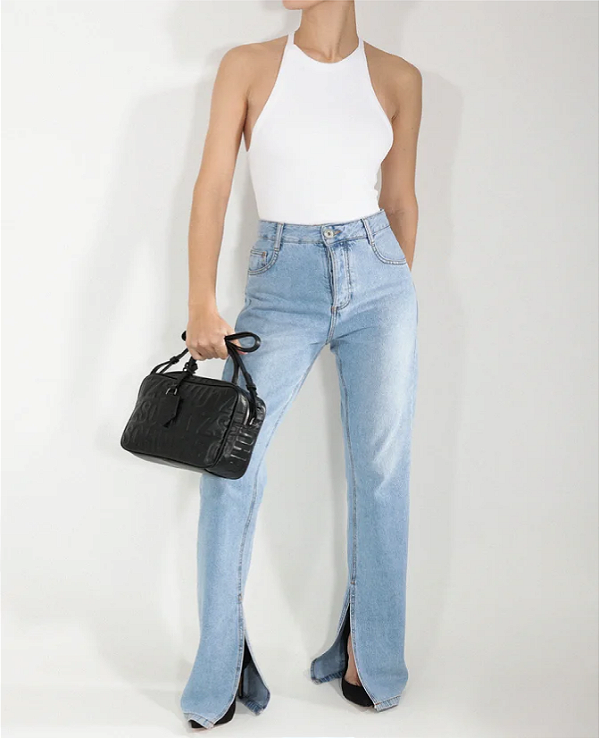 SCHUTZ BOLSA TRANSVERSAL GIFTS ASTEC PRETA