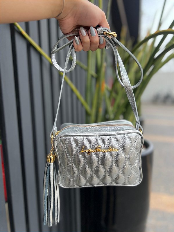 LUIZA BARCELOS BOLSA CLÁSSICA PEQUENA PRATA