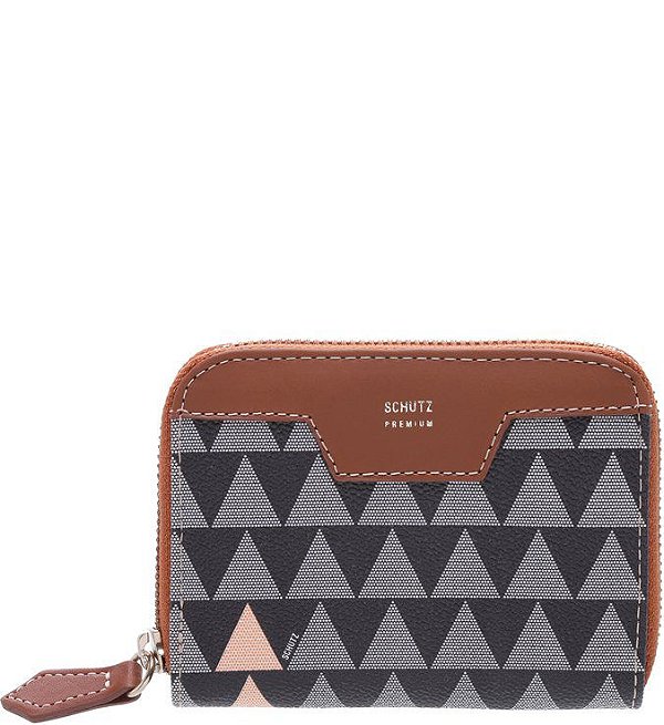 SCHUTZ CARTEIRA TRIANGLE BLACK