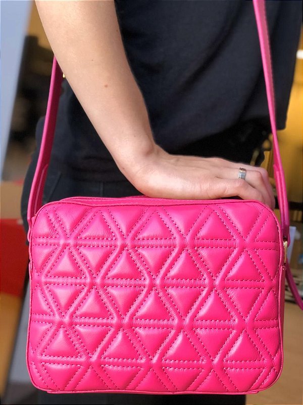 pink cross body bolsa