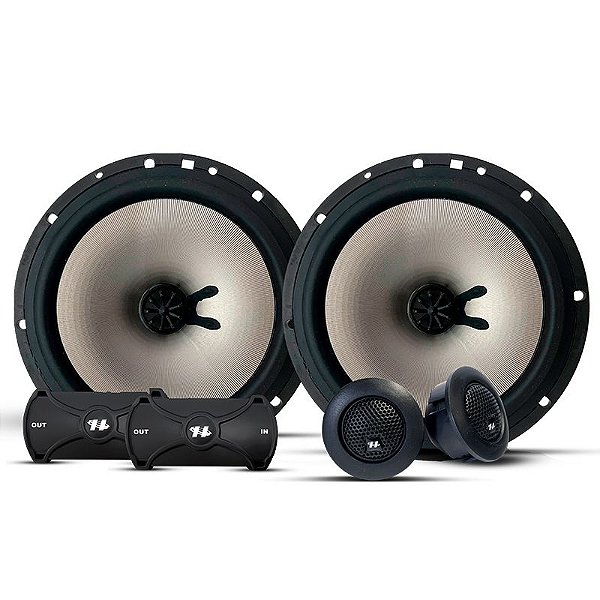 Par Falante 2 Vias Hurricane 6"  Q6.2 Com Crossover 160w Rms