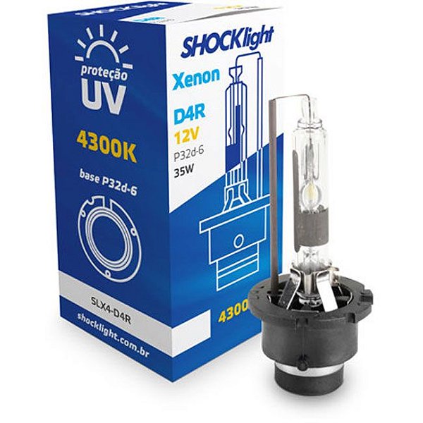 Lampada Xenon D4R 4300k 35w 12v Shocklight SLX4-D4R