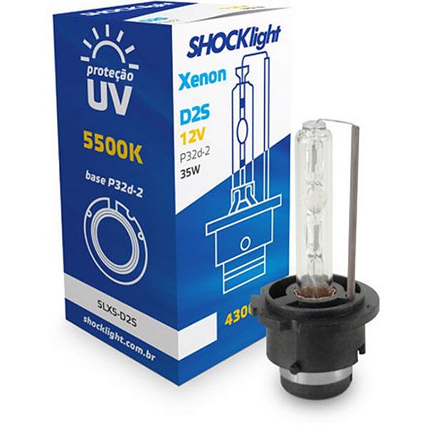 Lampada Xenon D2S 4300k 35w 12v Shocklight SLX4-D2S