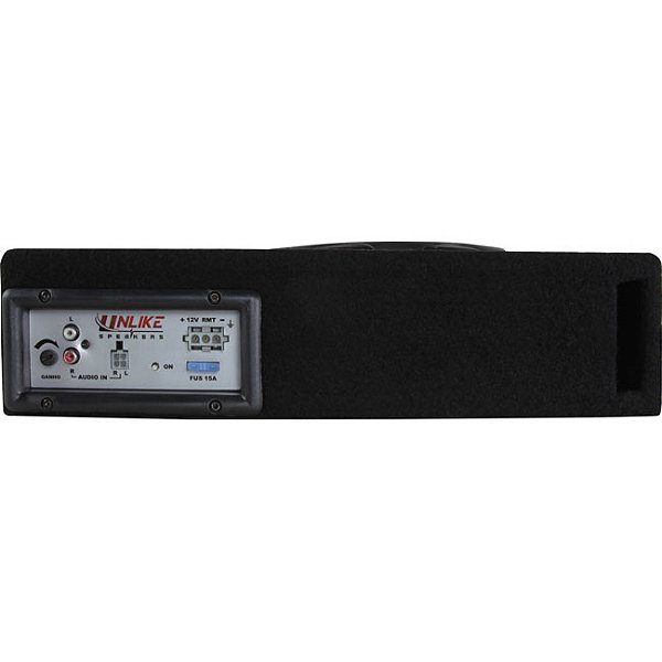 Caixa Amplificada Slim Carro 8 Polegadas 200w Rms Unlike Top - Mundo Audio