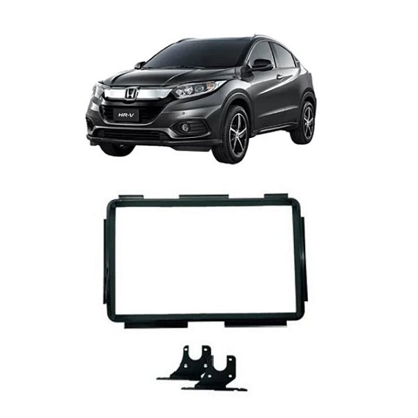 Moldura Painel 2 Din Honda Hrv Para Pioneer ZS8280 8" Black Piano