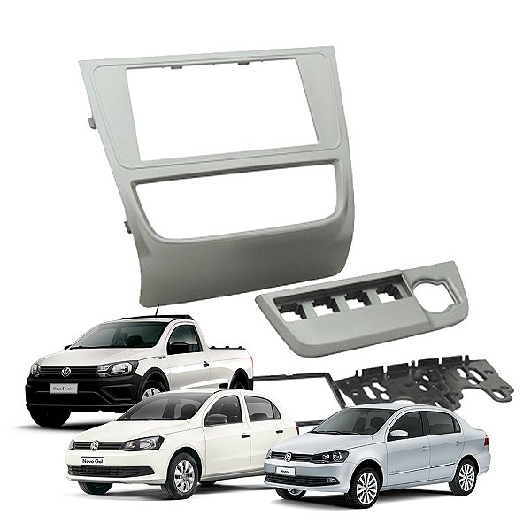 MOLDURA 7" VW GOL G6, VOYAGE G6, SAVEIRO G6 PRATA