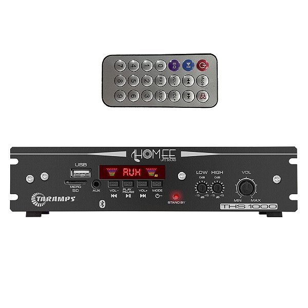 Amplificador Som Ambiente Taramps 1000 Usb, Sd Card, Microfone, Bluetooth