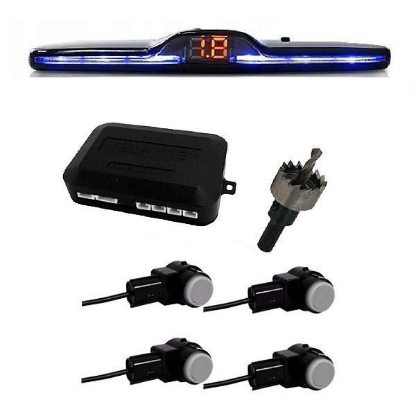 Sensor de Estacionamento Oem Acabamento Original Prata 16,5mm