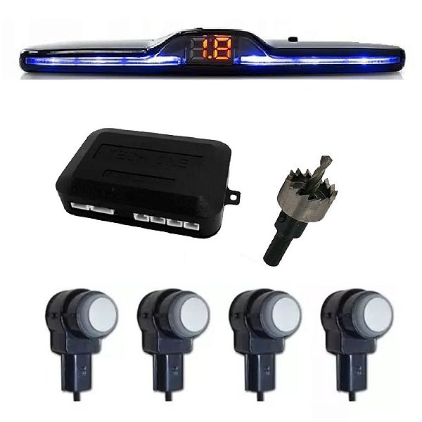 Sensor de Estacionamento Oem Acabamento Original Branco 16,5mm