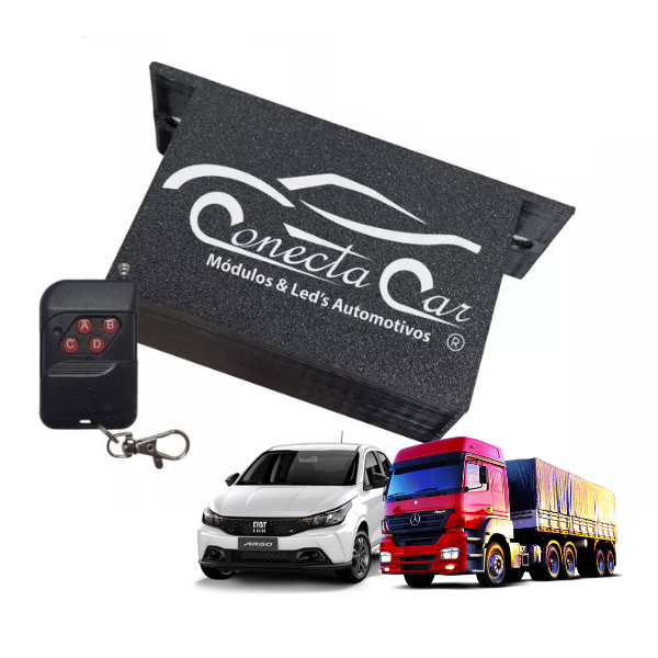 Kit Barra Limpa Jogo De Luzes Pisca Alerta Farol Alternado 12/24v