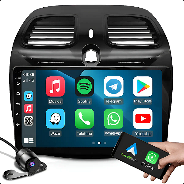 Multimidia Grand Siena 2012 a 2021 9p Octacore Android Carplay