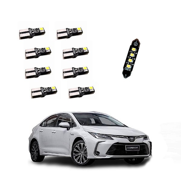 Kit Luz Iluminação Led Toyota Corolla Xei E Altis 2020 2021 - TKL-TOY03