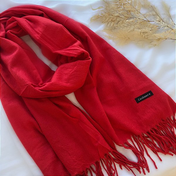 CACHECOL GROSSO LISO CORES FORTES 170 X 65CM