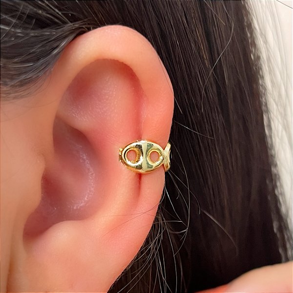 PIERCING FAKE BOLINHAS FOLHEADO A OURO 18K SEMIJOIA⭐