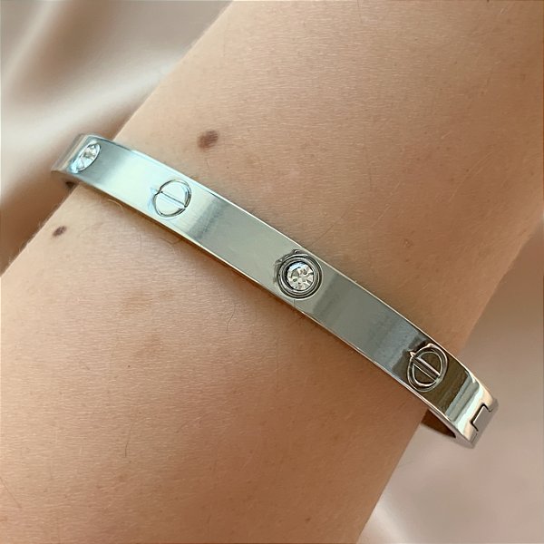 PULSEIRA DESENHO ZIRCÔNIA AÇO 316L