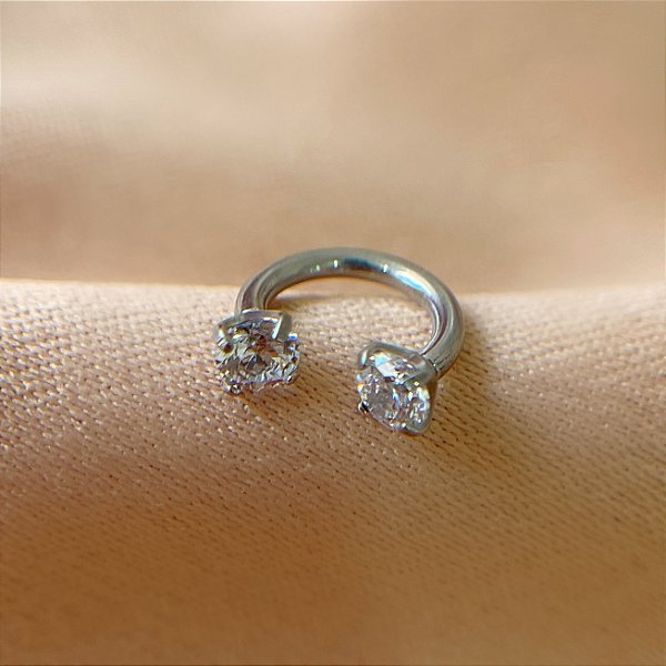 PIERCING SEPTO / CARTILAGEM FERRADURA SIMPLES TITÂNIO 6MM SEMIJOIA PARA PERFURAÇÃO⭐️