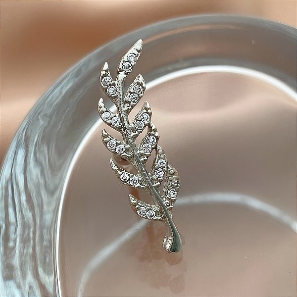 PIERCING CARTILAGEM AÇO 316L RAMINHOS 6MM FOLHEADO A RÓDIO SEMIJOIA PARA ATUALIZAÇÃO⭐️