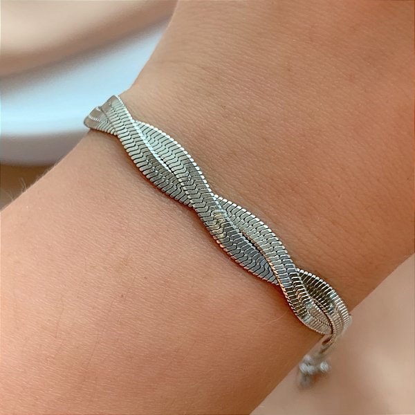 PULSEIRA FITA FINA CRUZADA AÇO 316L⭐️