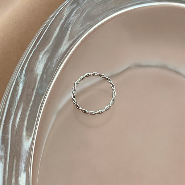 PIERCING NARIZ ARGOLINHA TRANÇADA 7MM AÇO 316L SEMIJOIA PARA ATUALIZAÇÃO⭐️