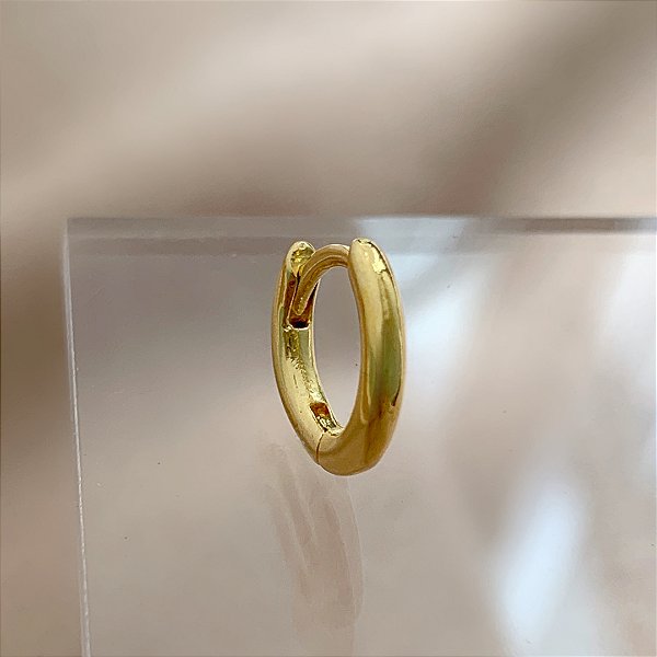 PIERCING CARTILAGEM ARGOLINHA LISA 8MM AÇO 316L FOLHEADO A OURO 18K SEMIJOIA PARA ATUALIZAÇÃO⭐️
