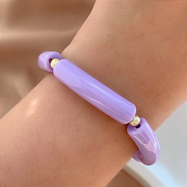 PULSEIRA DE RESINA CANUTINHOS COLOR BIJU