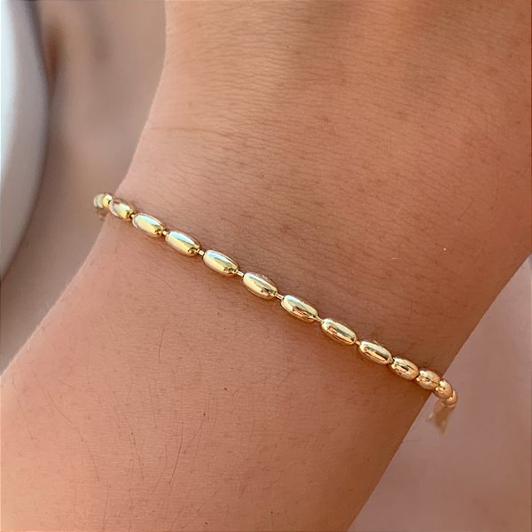 PULSEIRA FIO PONTILHADO FOLHEADO A OURO 18K⭐️
