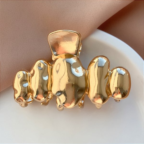 PRESILHA DESENHOS ORGÂNICOS DOURADO