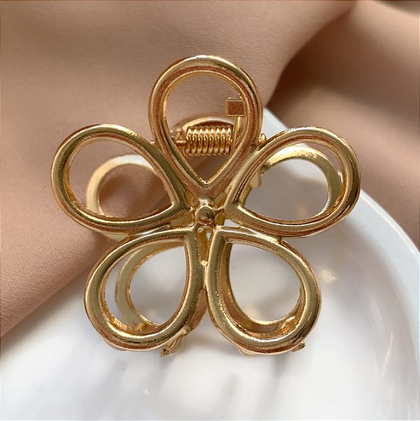 PRESILHA UNITÁRIA FLOR CLÁSSICA MINI BIJU