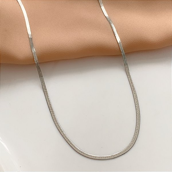 COLAR FITA FINA 1,5MM AÇO 316L⭐️