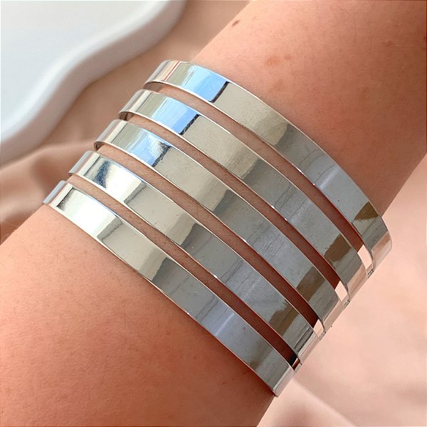 PULSEIRA / BRACELETE FIOS RETOS LISOS BIJU