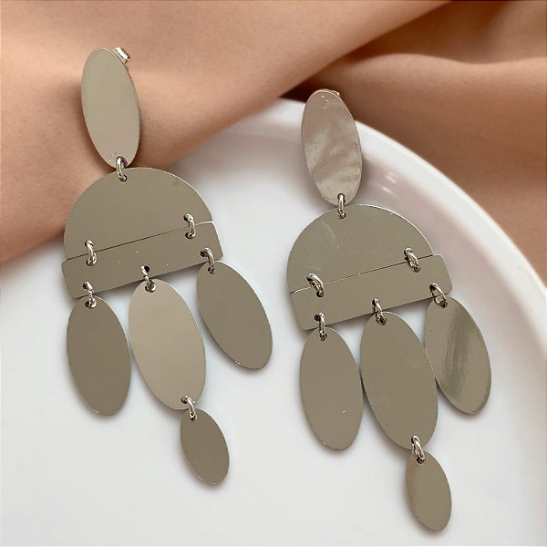 BRINCO PLAQUINHAS OVAIS ALONGADAS AÇO 316L⭐️