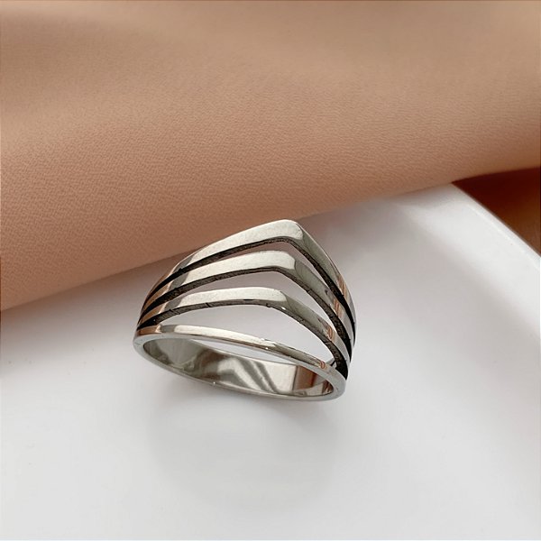 ANEL FILEIRA FIOS EM "V" AÇO 316L⭐️