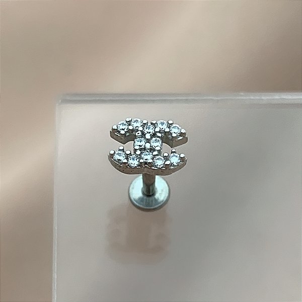 PIERCING TRÁGUS / CARTILAGEM INSPIRATION 6MM HASTE AÇO 316L FOLHEADO A RÓDIO SEMIJOIA PARA ATUALIZAÇÃO⭐️