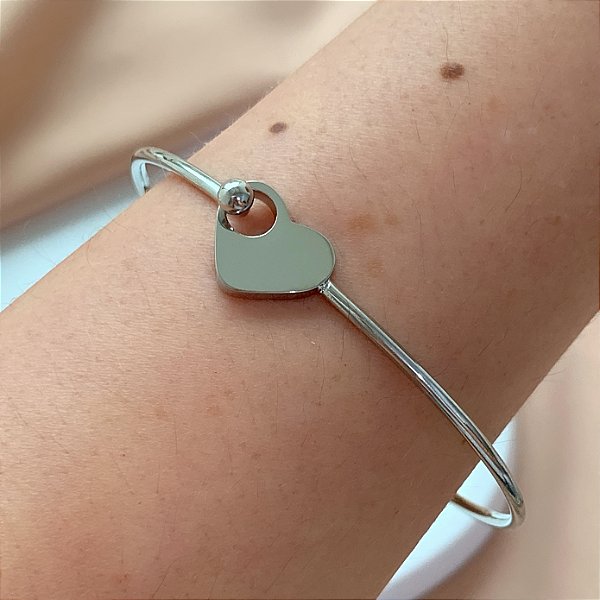 PULSEIRA / BRACELETE FIO CORAÇÃO AÇO 316L⭐️