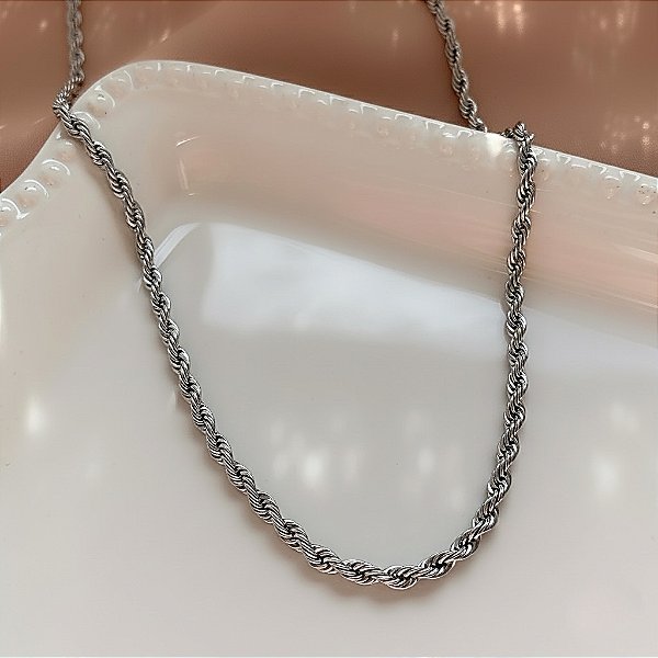 COLAR CORDÃO BAIANO AÇO 316L⭐️