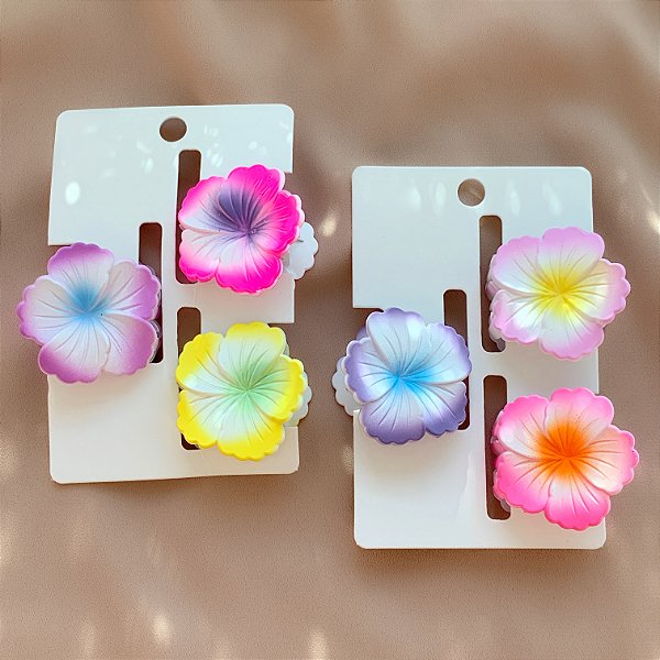 PRESILHA KIT FLORES DE VERÃO DEGRADÊ BIJU