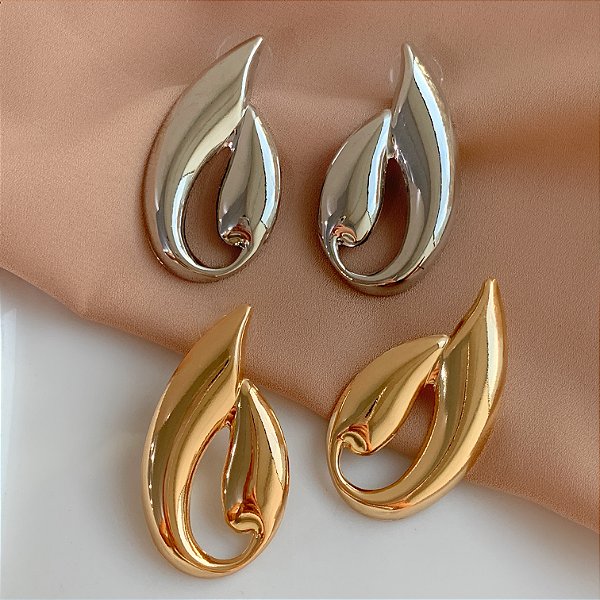 BRINCO MAXI GOTA ESTILIZADA BIJU