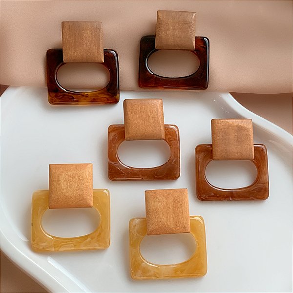 BRINCO RETANGULAR HORIZONTAL RESINA MESCLADA