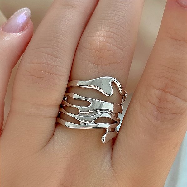 ANEL REGULÁVEL ALGA MARINHA AÇO 316L⭐️