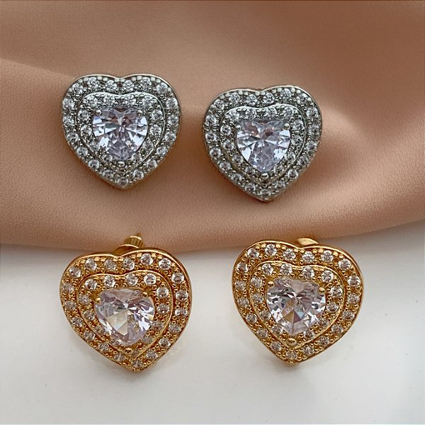 BRINCO CORAÇÃO ZIRCÔNIAS BIJU
