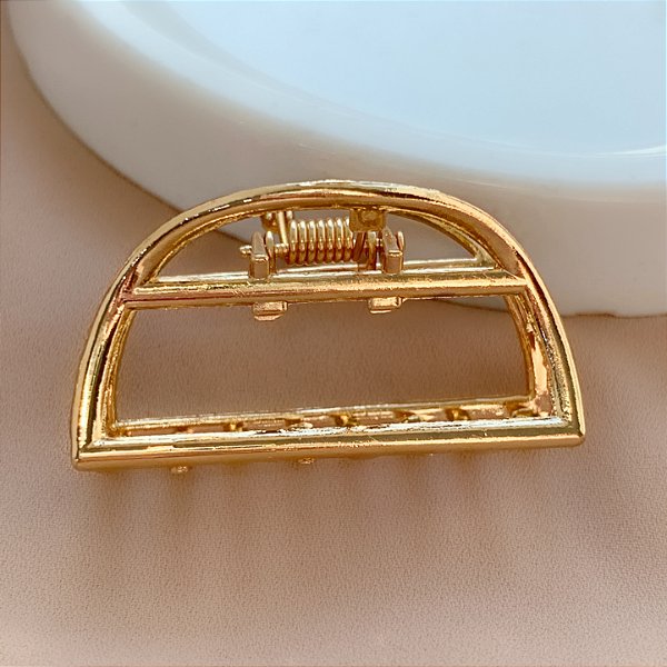 PRESILHA UNITÁRIA MEIO CÍRCULO P DOURADO BIJU
