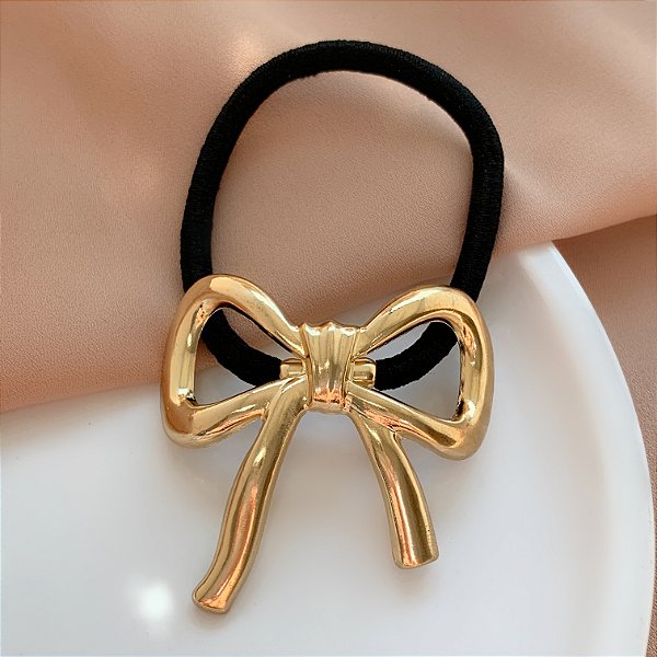 ELÁSTICO HAIR CUFF COM METAL DE LAÇO BIJU