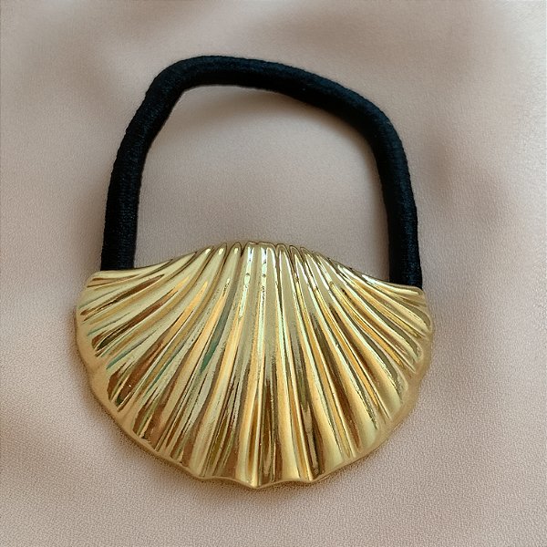 ELÁSTICO HAIR CUFF COM METAL CONCHA P BIJU