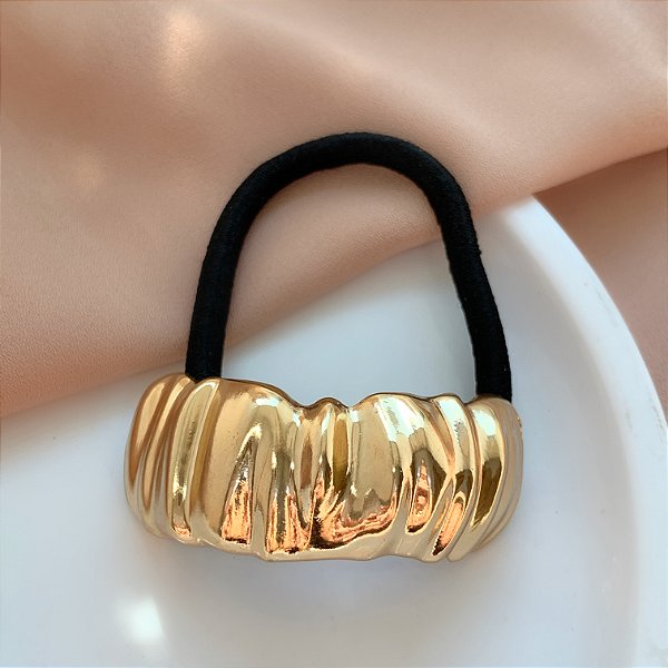 ELÁSTICO HAIR CUFF COM METAL FRANZIDO BIJU