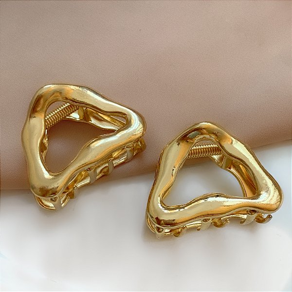 PRESILHA KIT TRIÂNGULO ORGÂNICO DOURADO BIJU