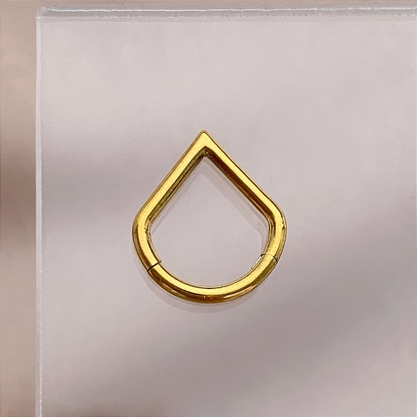 PIERCING SEPTO/ DAITH/ ROOK ARGOLA SEGMENTO V 8MM AÇO 316l FOLHEADO PVD PARA ATUALIZAÇÃO⭐️