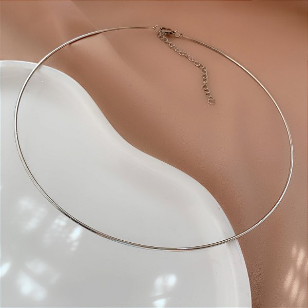COLAR ARO FIO FINO DELICADO AÇO 316L⭐️