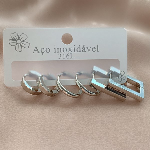 BRINCO KIT ARGOLINHAS MODELOS DIVERSOS AÇO 316L⭐️