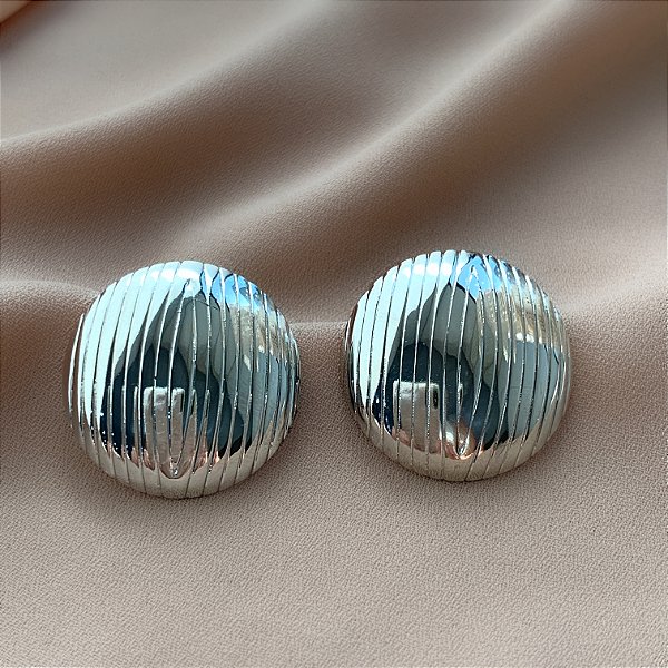 BRINCO REDONDO BOLEADO RISCADO AÇO 316L⭐️